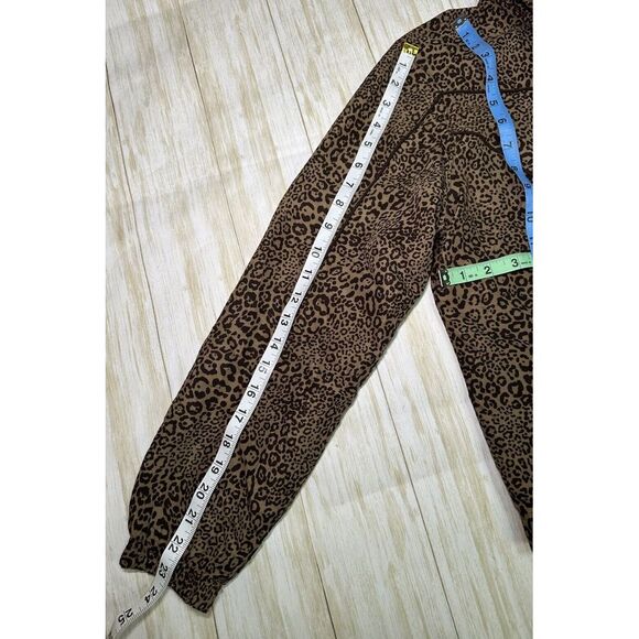 Activology Womens Leopard Print Jacket Full Zip Plus Size PM Pockets‎ Brown - Picture 6 of 12
